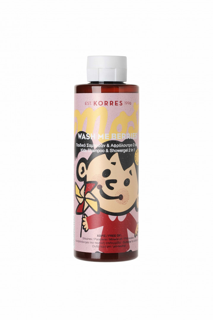 Korres Korres Wash Me Berries 2In1 Shampoo & Shower Gel 250ml