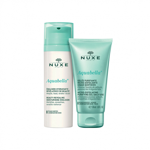 Nuxe Aquabella Face Cream 50Ml & Micro-Exfoliating Purifying Gel 30Ml