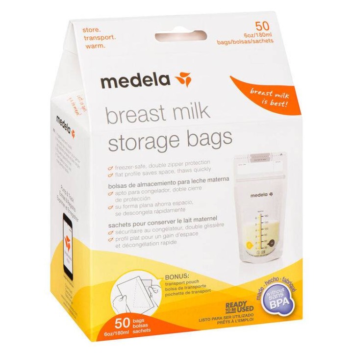 Medela Breast Milk Storage Bags 50 Pieces