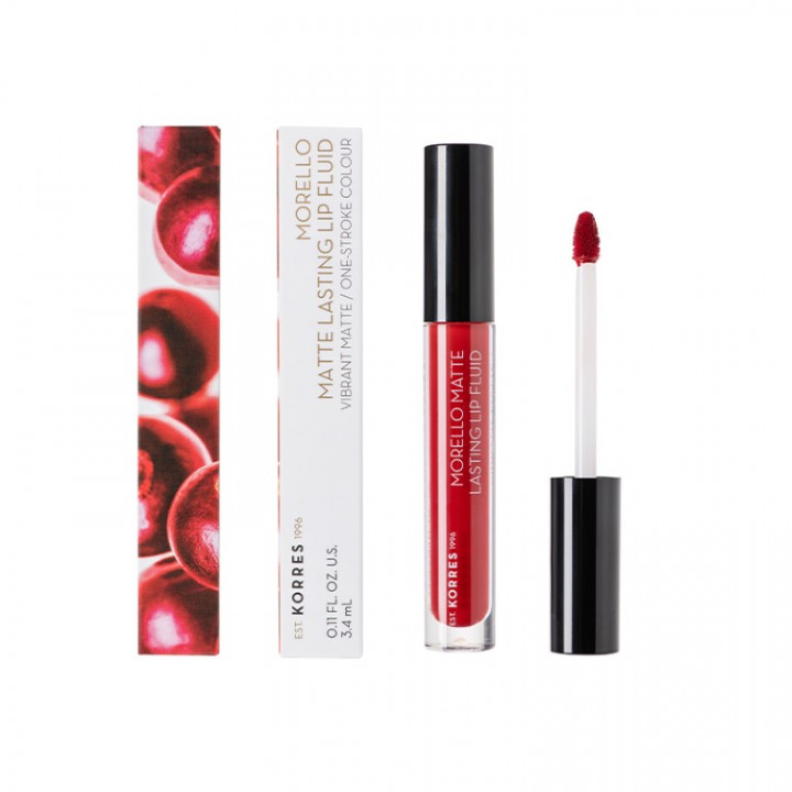 Korres Morello Matte Lasting Lip Gloss Brick Red 59