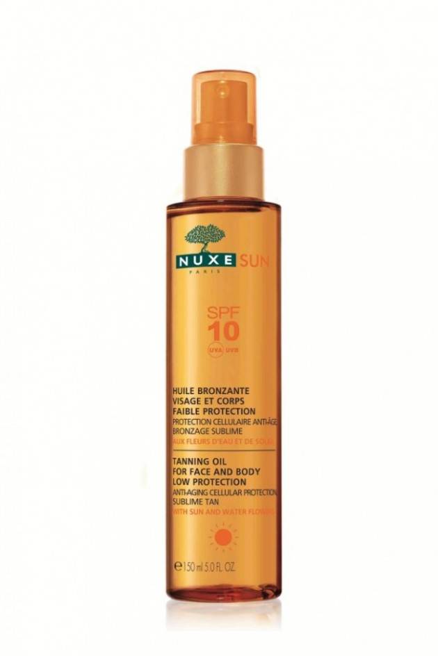 Nuxe Sun Bronzing  Tanning Oil Low Protection Spf10 Face & Body 150ml