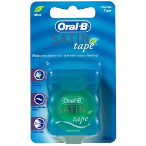 Oral-B Satin Floss Mint Dental Floss 25M