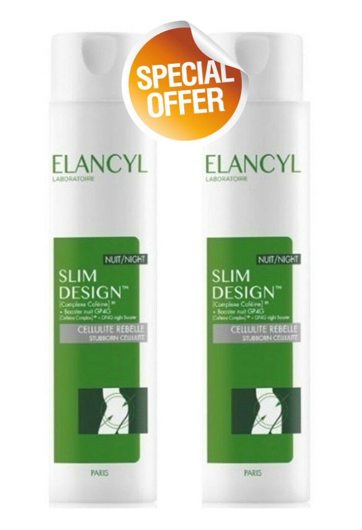 Elancyl Slim Design Stubborn Cellulite Night 200ml + 200ml