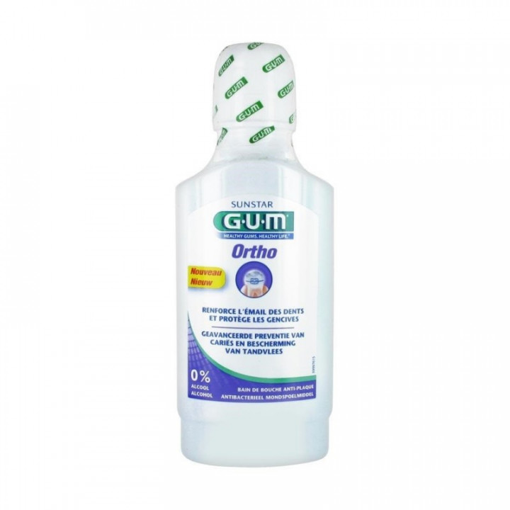 Sunstar Gum Orth Anti-Plaque Mouthwash 300ml