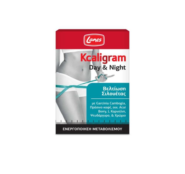 Lanes Kcaligram Day & Night, Συμπλήρωμα Διατροφής Για Το Αδυνάτισμα, 60 Ταμπλέτες