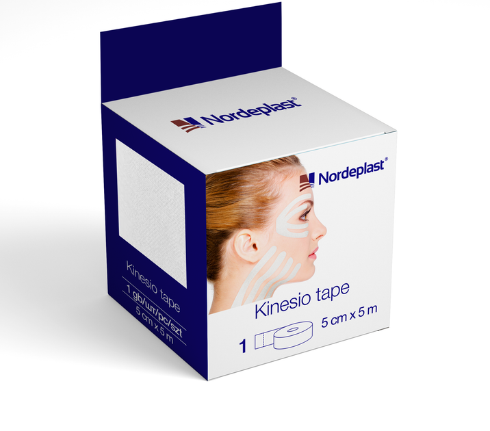 NORDEPLAST KINESIO TAPE WHITE 5*5CM
