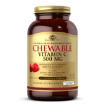 Solgar Chewable Vitamin C 500Mg Cran Raspberry Flavor 90 Chewable Tablets
