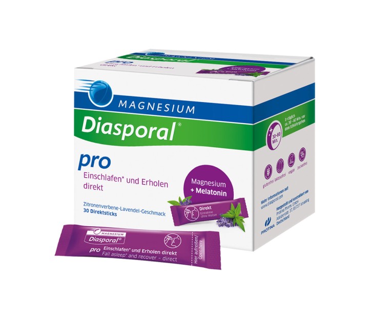 Diasporal Magnesium + Melatonin Pro Direct, Stick, 30 x 300mg