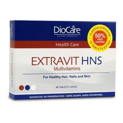 Diocare Extravit Hair Nails & Skin 30 Tabs