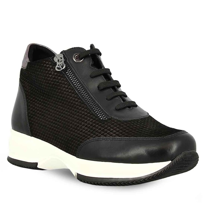Parex Black Women's Leather Sneakers W2022 10726024 38