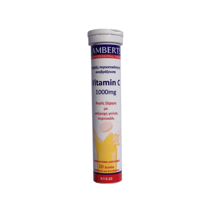 Lamberts Vitamin C 1000Mg 20 Effervescent Tablets