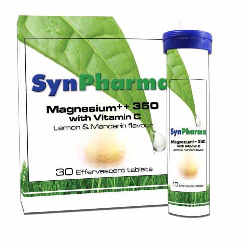 Synpharma Magnesium With Vitamin C 30 Effervescent Tablets