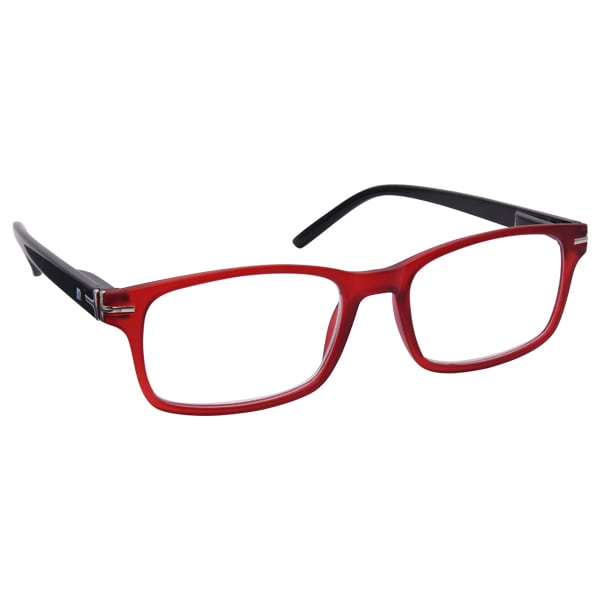 Eyelead E 227 Unisex Presbyopia Glasses Bone Black-Red / 0.75