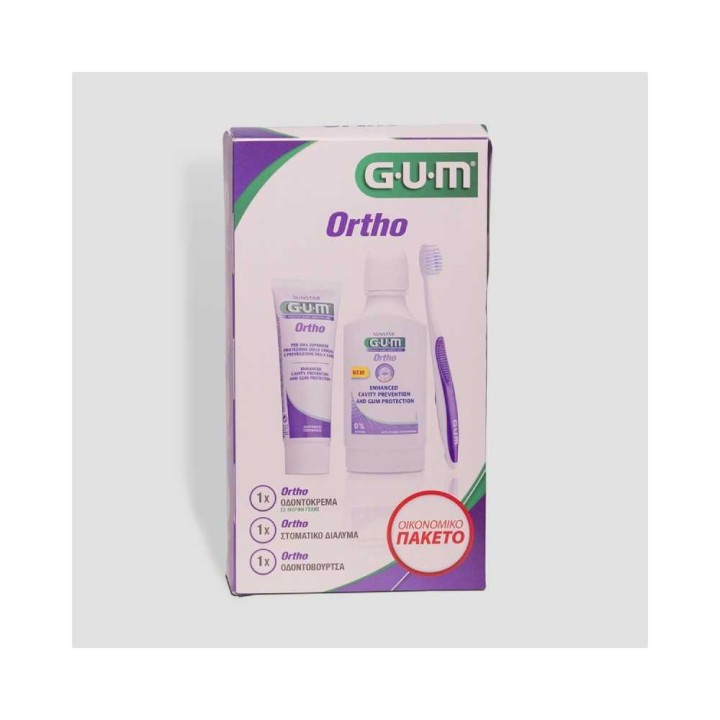 Gum Ortho Toothpaste, Toothbrush & Mouthwash