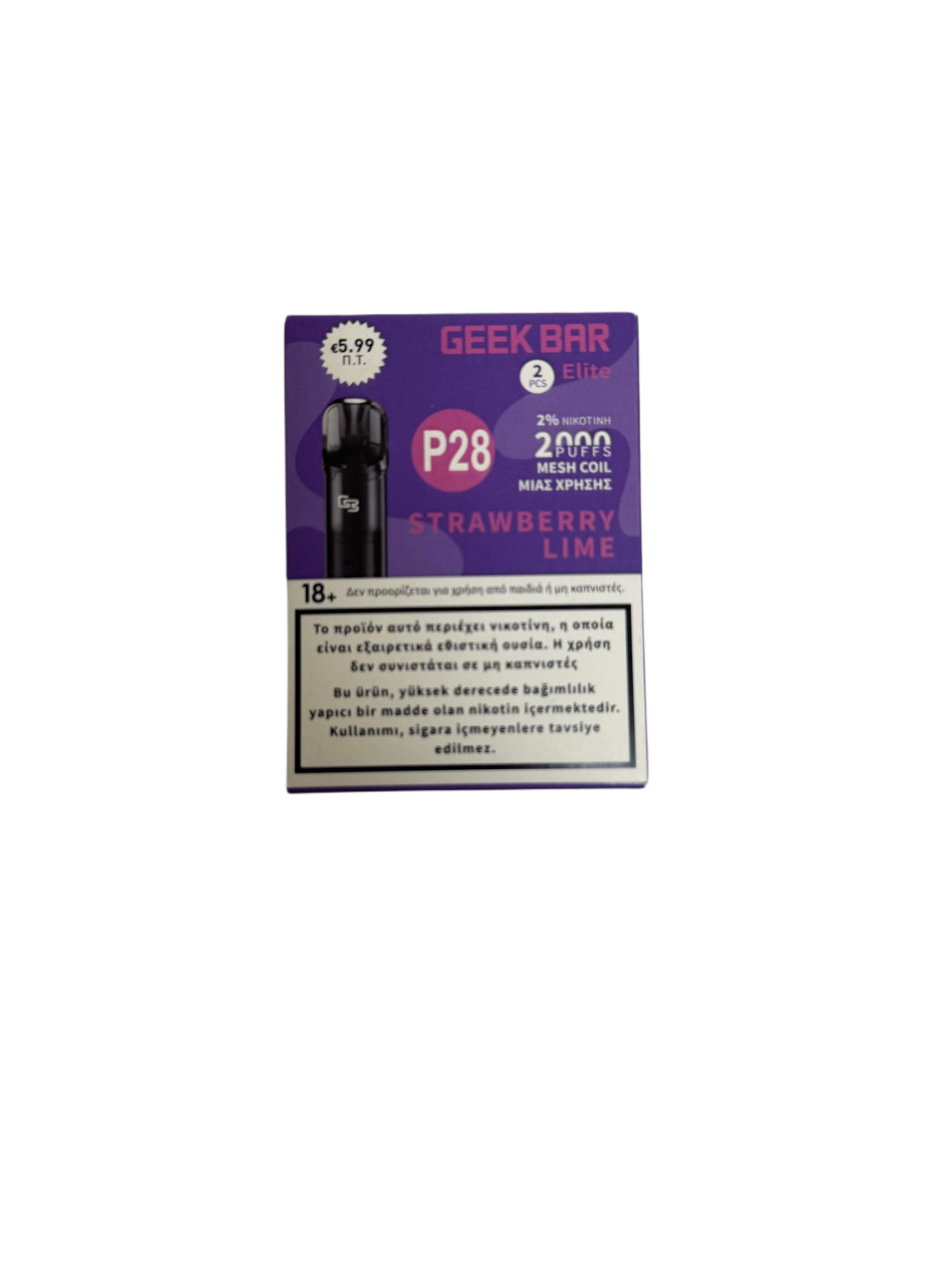 Geek Bar Pods Strawberry Lime