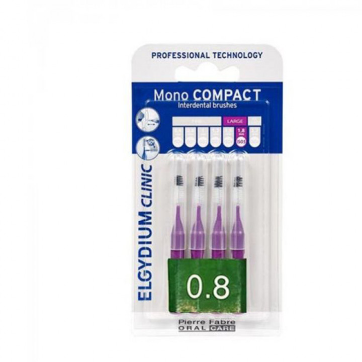Elgydium Mono Compact Purple (0.8) 4 Pieces