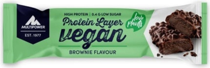 Multipower Protein Layer Vegan 55G Brownie Flavour Protein Bar