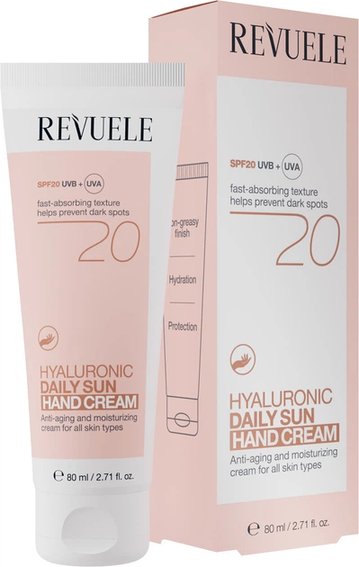 Revuele Hand Cream Hyaluronic Daily Sun Spf 20 80Ml