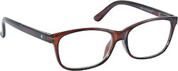 EYELEAD E240 Unisex Reading Glasses Brown Frame +3.00