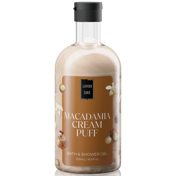LAVISH BATH & SHOWER GEL MACADAMIA CREAM PUFF 500ML