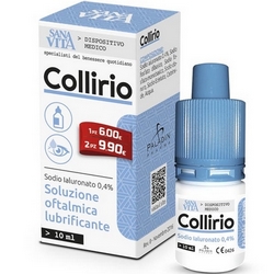 Sanavita Eye Drops Lubricating Ophthalmic Solution With 0.4% Sodium Hyaluronate 10Ml