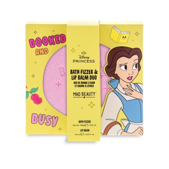 MAD BEAUTY PRINCESS YOURSELF BATH FIZZER & LIP BALM BELLE
