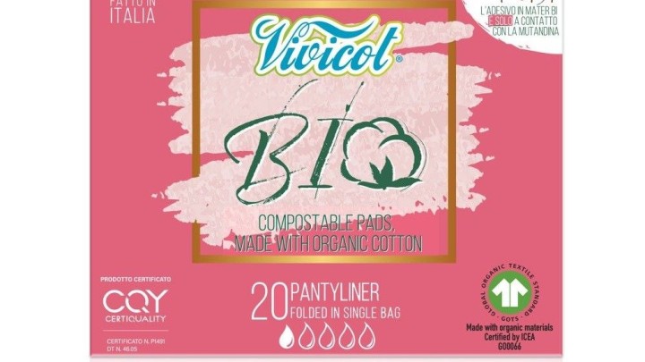 Vivicot Bio Pantyliners 20Pcs Sanitary Pads