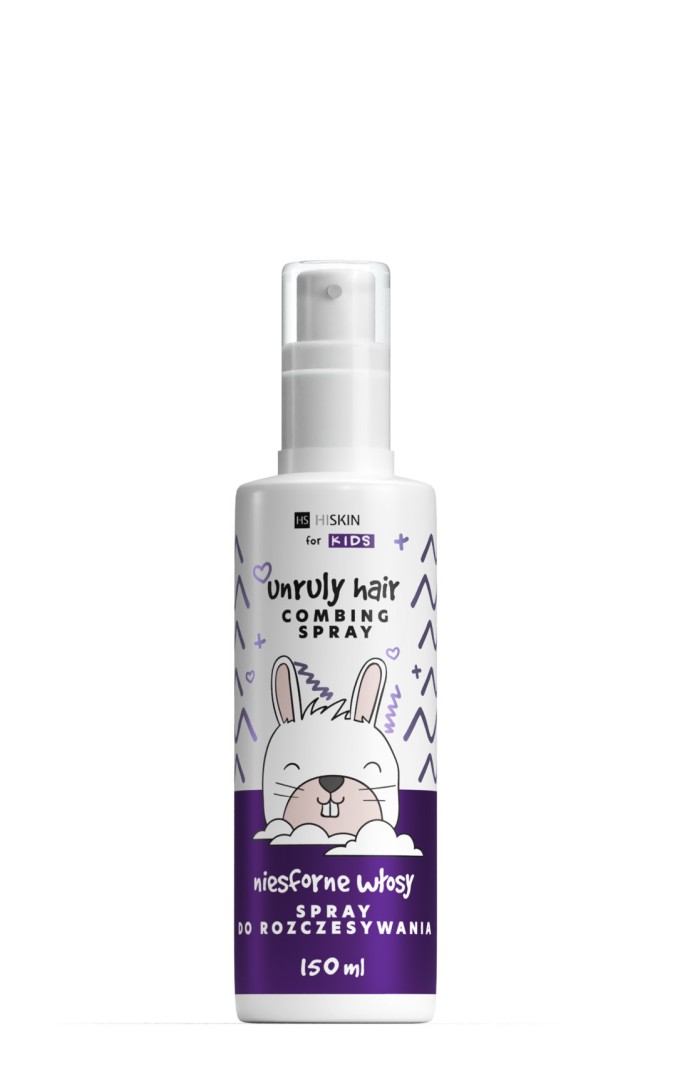 Hiskin Kids unruly hair easy comb spray