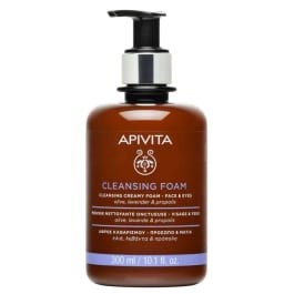 Apivita Cleansing Foam Face-Eyes, Cleansing Foam, with Olive, Lavender and Propolis 300ml