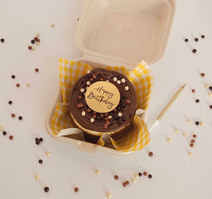Bento Cheesecake Nutella Happy Birthday Edition