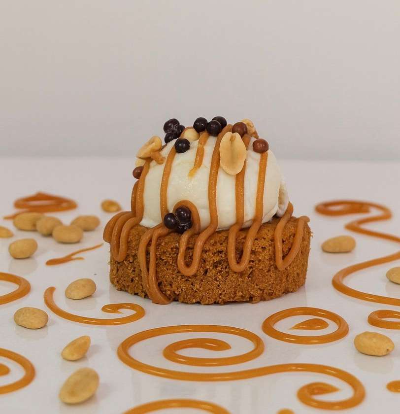 Peanut Butter Caramel Twirl Cookie Ice Cream