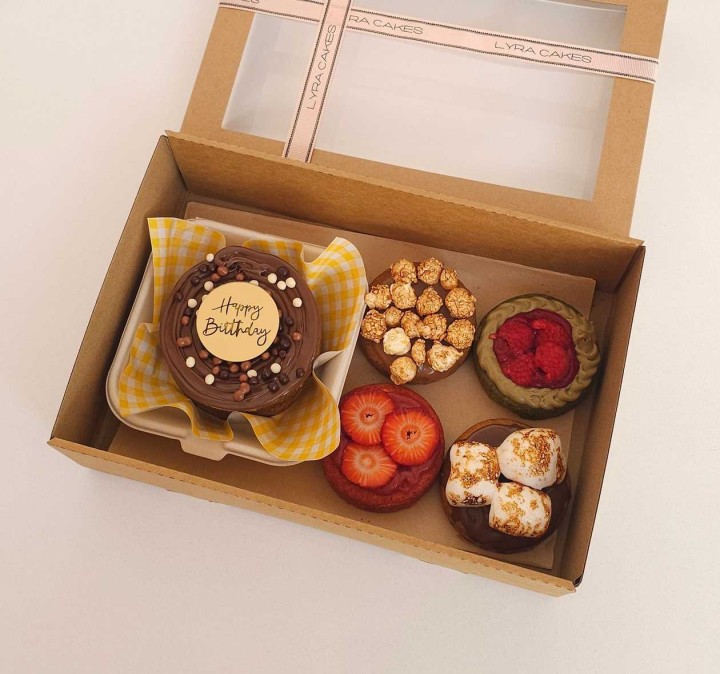 Bento Cheesecake Nutella Happy Birthday & Cookies