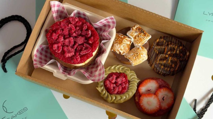 Bento Cheesecake Raspberry & Cookies
