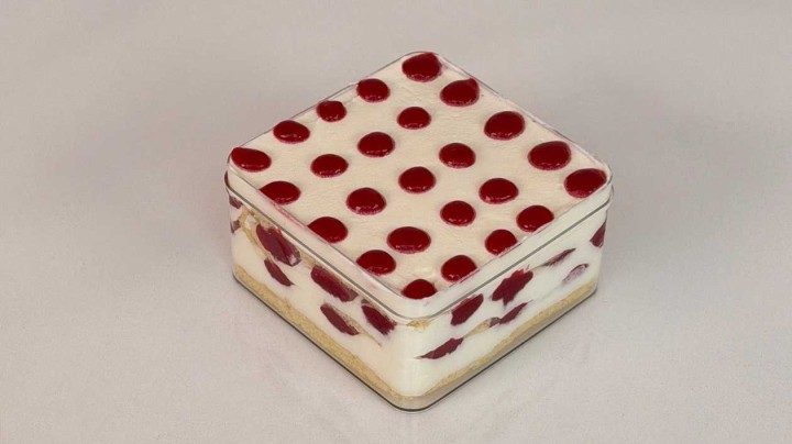 Milk Girl Cake with Raspberries