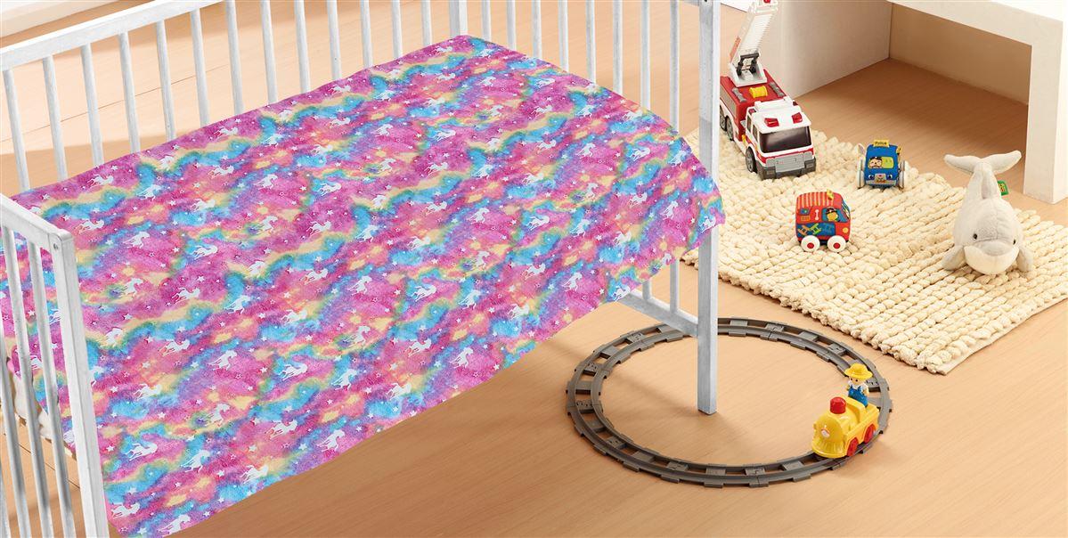 Fleece blanket Phosphorescent 110x140 (Unicorn)