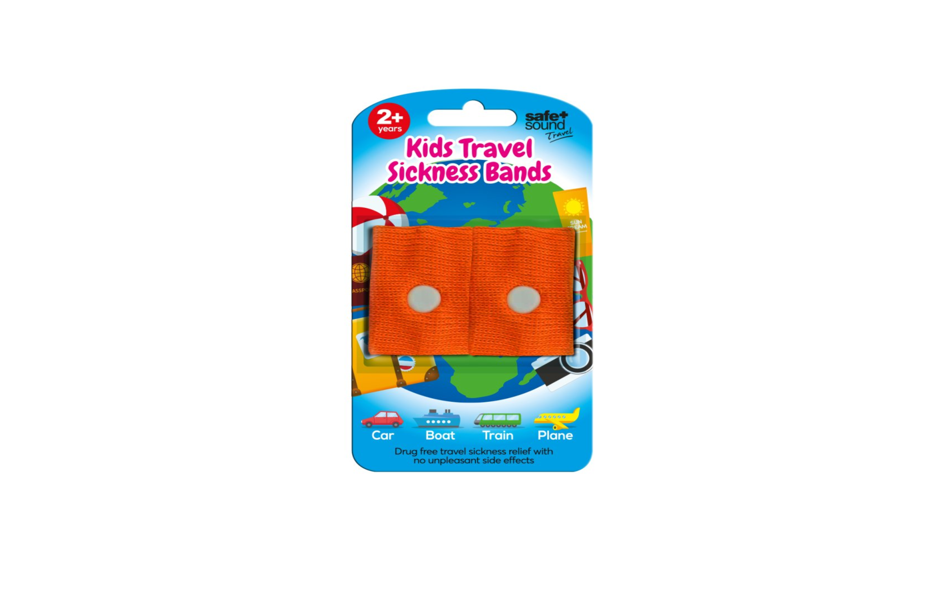 Safe + Sound Kids Travel Sickness Bands