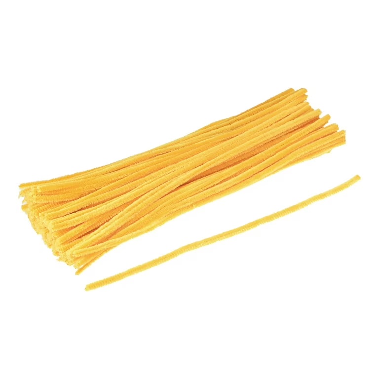 RAYHER CHENILLE PIPE CLEANER STICKS 6MM/30CM 25PCS YELLOW