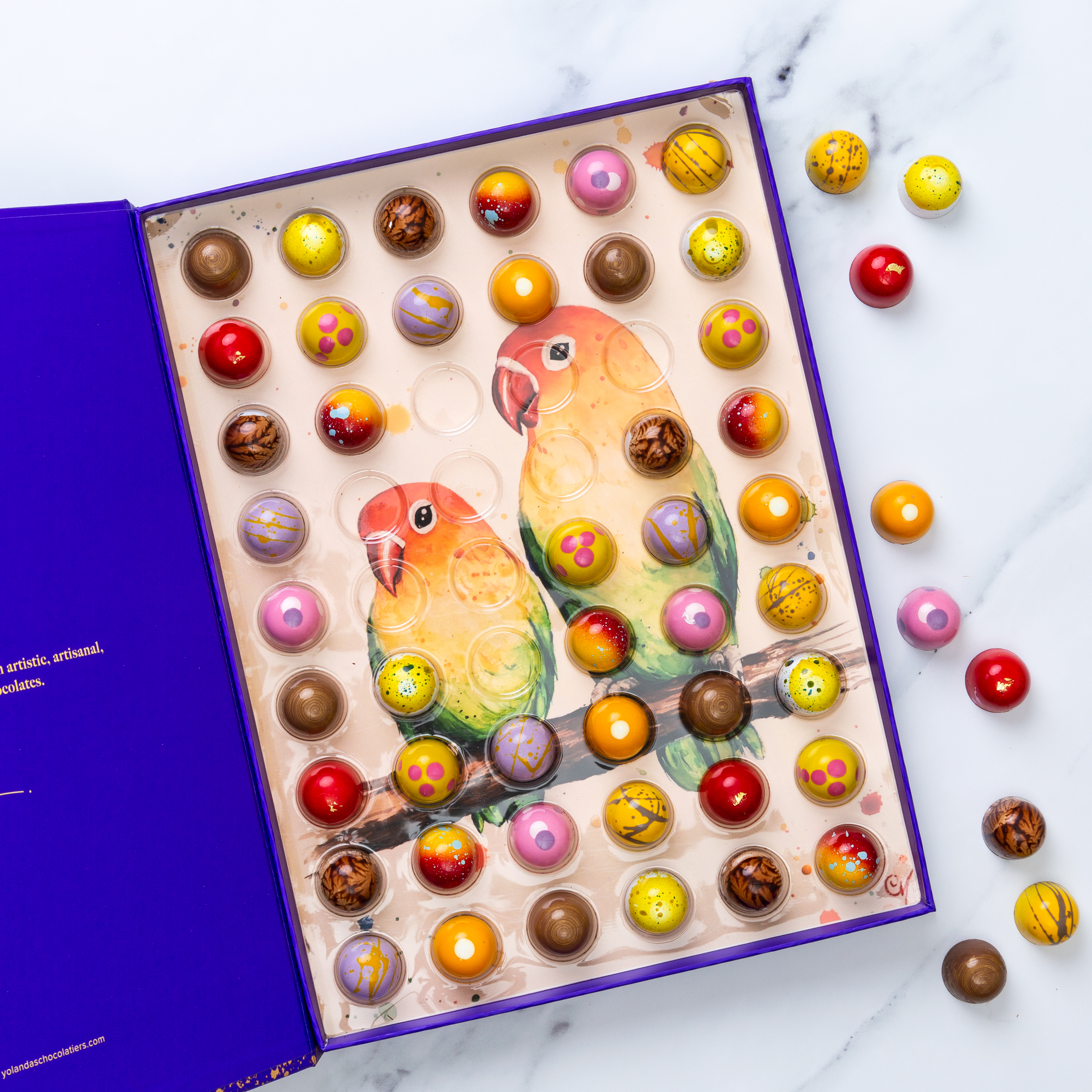 Box of 54 Chocolate Bonbons with Mother's Day Illustration