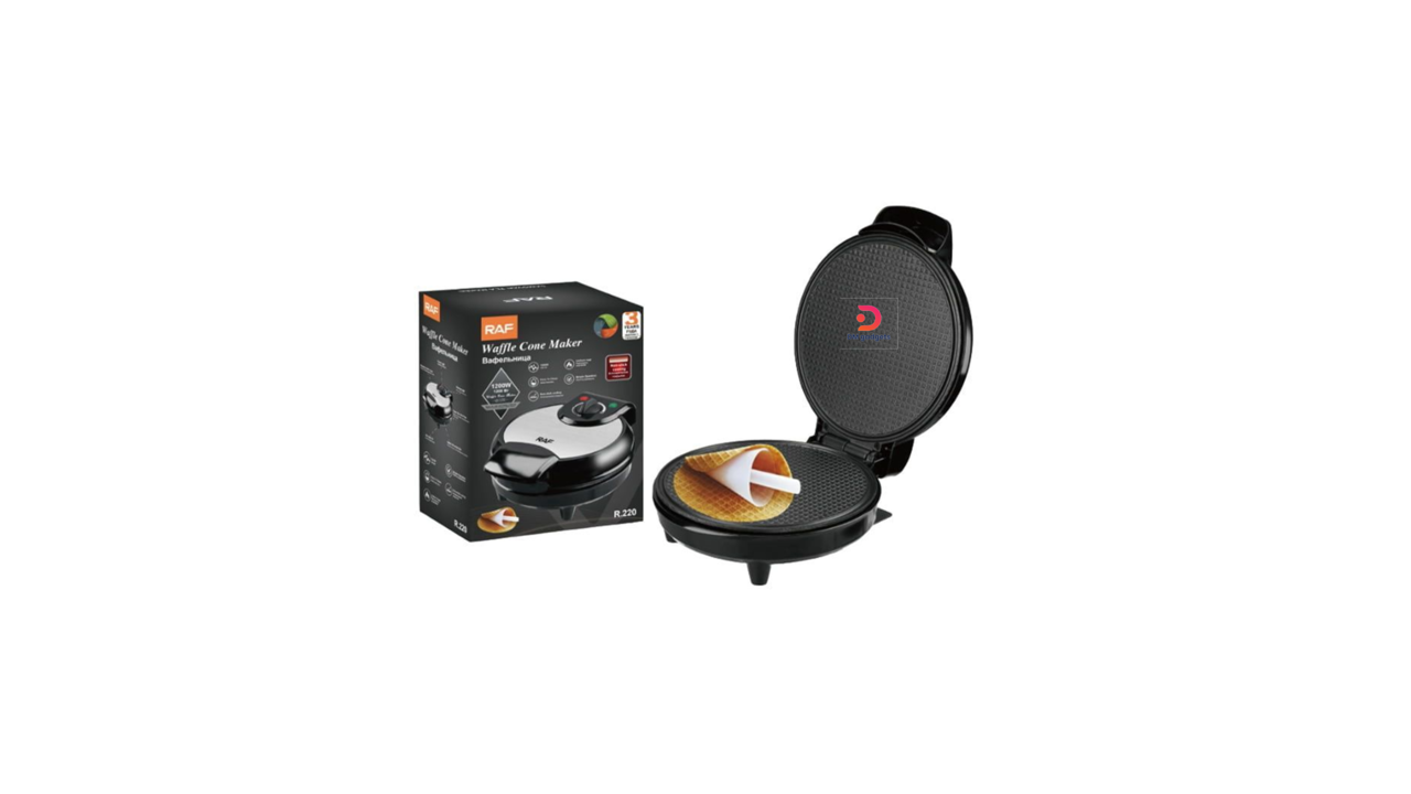 642Q21#RAF®R.220 1200W Waffle Cone Maker