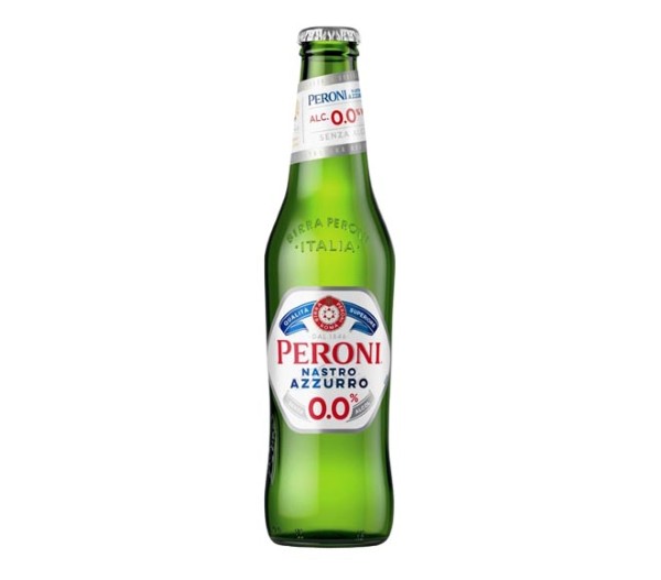 Peroni Nastro Azzurro 0.0% Aclohol Beer Bottle 330Ml