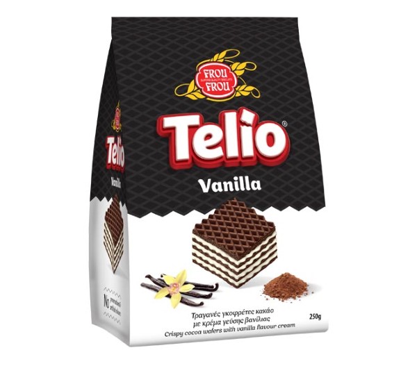 Frou Frou Telio Crispy Cocoa Wafers 250G - Vanilla Cream