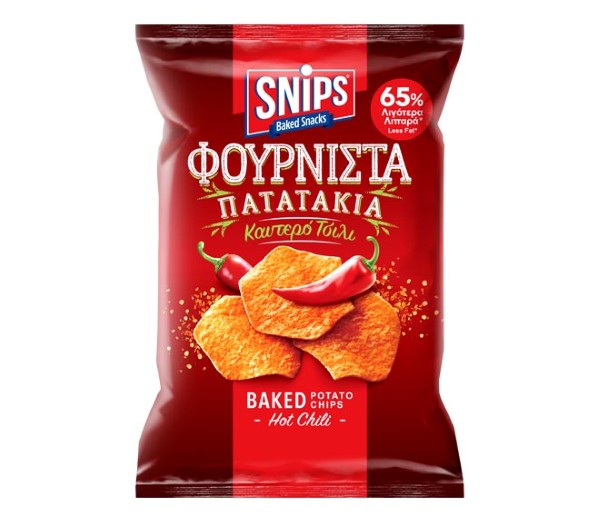 Snips Baked Potato Chips 160G - Hot Chili
