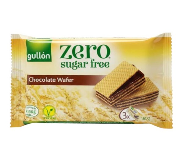 Gullon Zero Wafer Sugar Free 180G - Chocolate