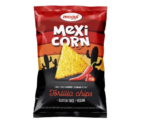 Mogyi Mexi Corn Tortilla Chips Gluten Free 90G - Chilli Flavour