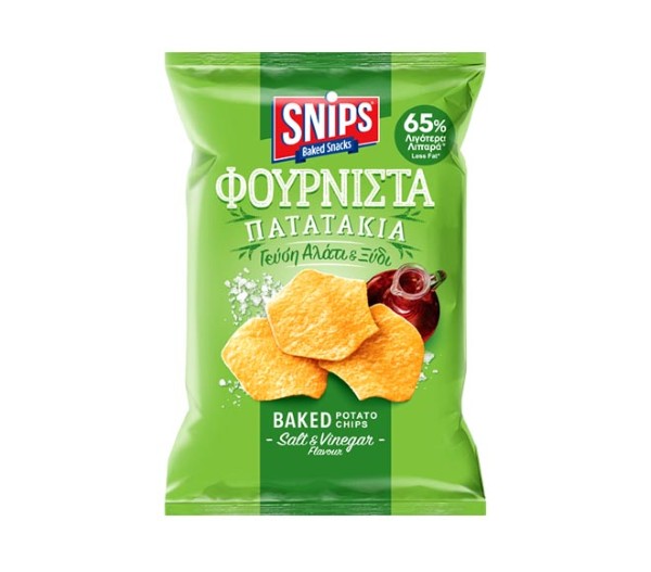 Snips Baked Potato Chips 90G - Salt & Vinegar Flavour