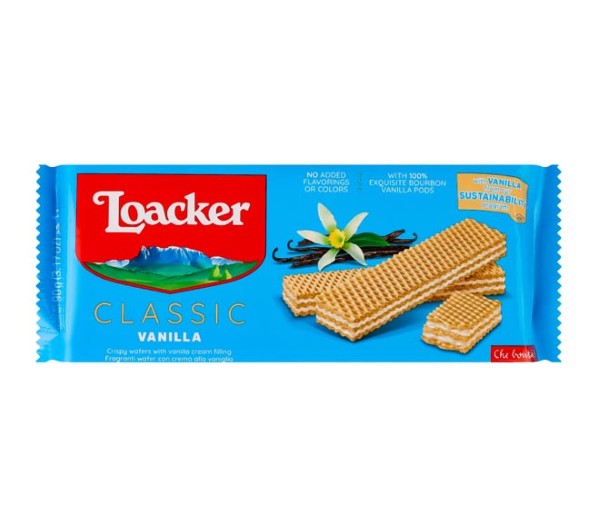 Loacker Crispy Wafers 90G - Vanilla