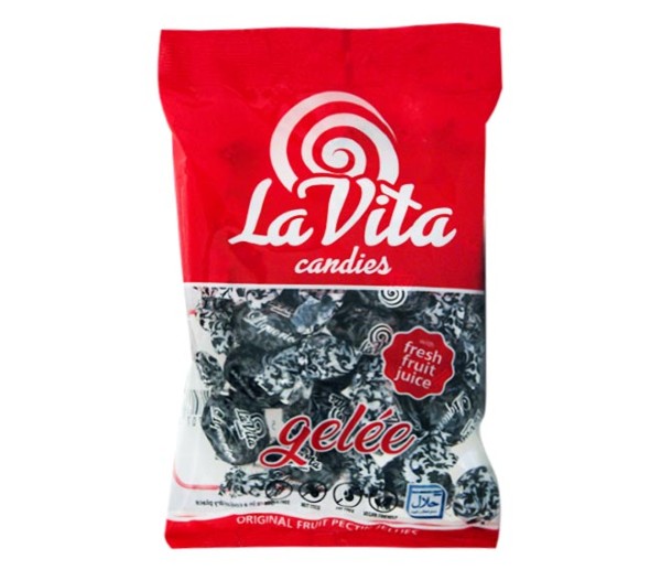 Sweets La Vita Jellies 200G - Licorice Flavour