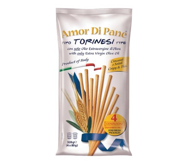 Breadsticks Amor Di Pane With Only Extra Virgin Olive Oil 4X80G (320G) - Classic