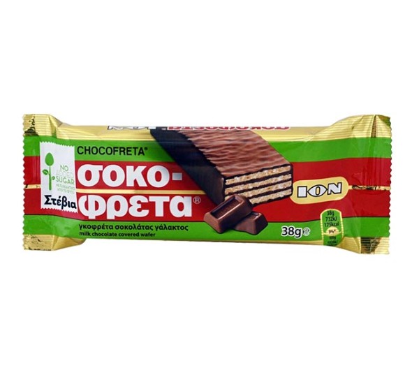 Ion Chocofreta 38G - Milk Chocolate Stevia