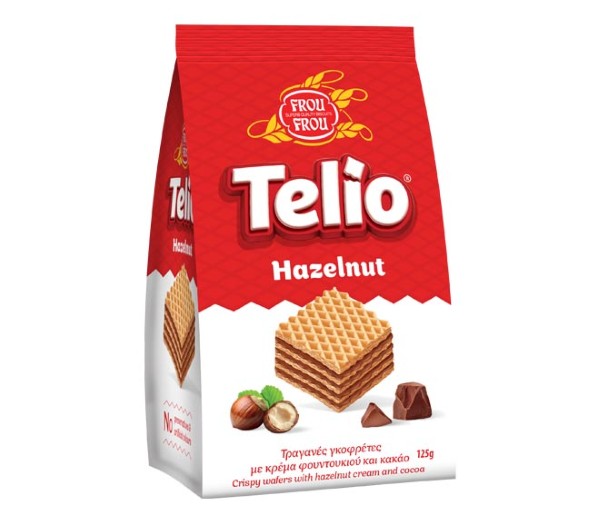 Frou Frou Telio Crispy Wafers 125G - Hazelnut Cream & Cocoa